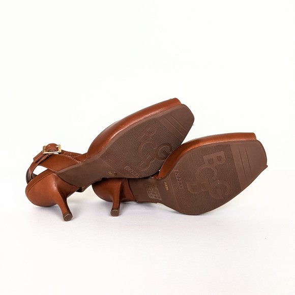 BCBGirls Leather Open Toe Heeled Sandals - Picture 8 of 13